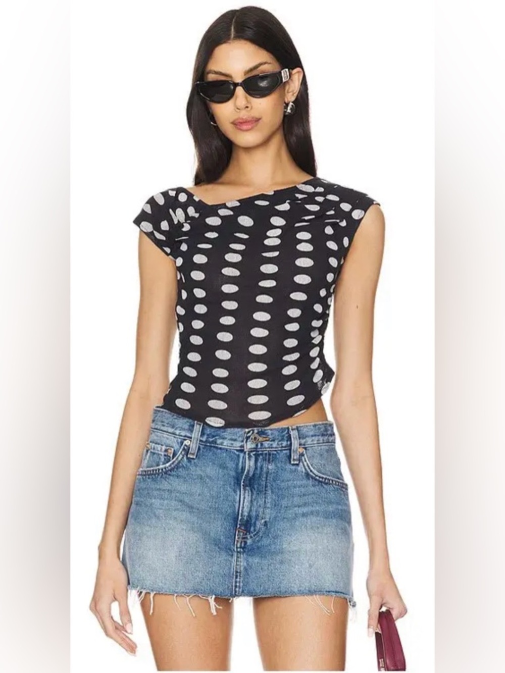 Free People Printed Luna Top